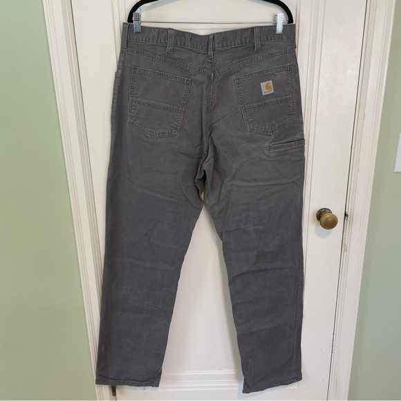 Carhartt Men's Charcoal Relaxed Fit Jeans 38x34 - Picture 3 of 4